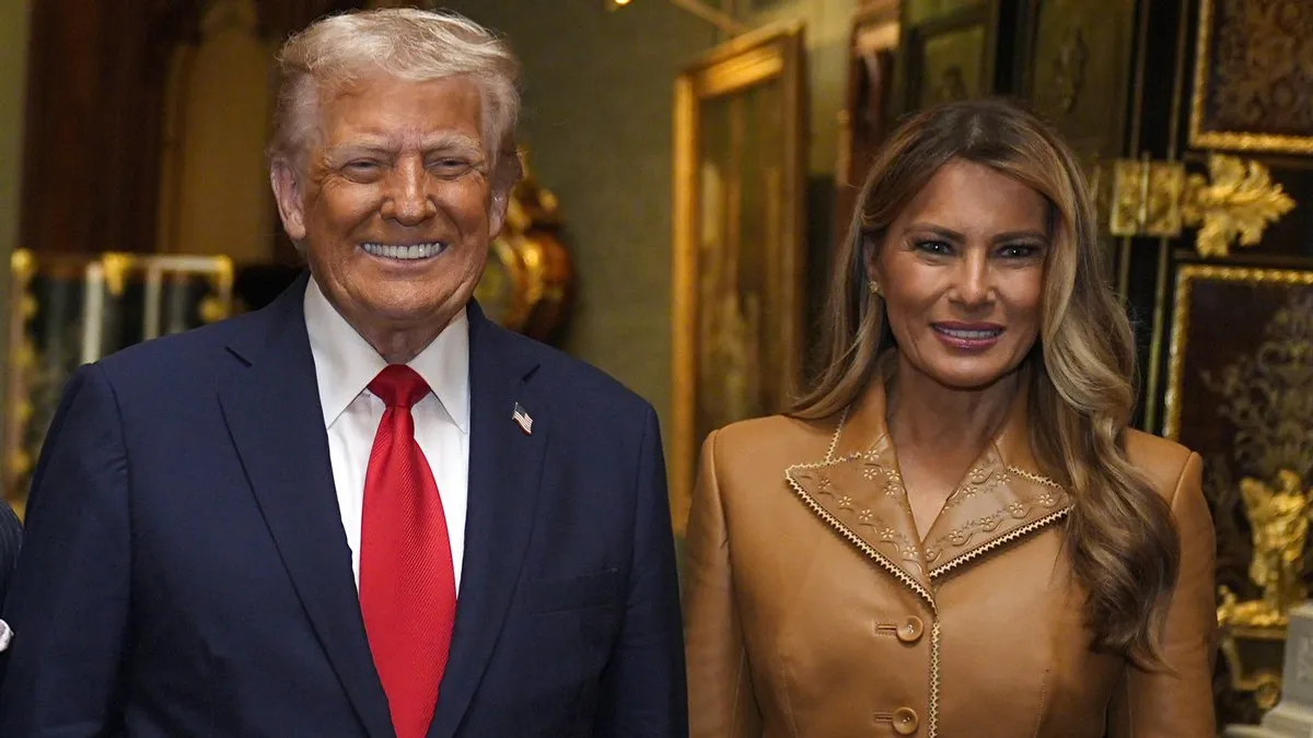 Ekspertka o stroju Melanii Trump na pożegnaniu z królem. Jedna rzecz przyciąga uwagę