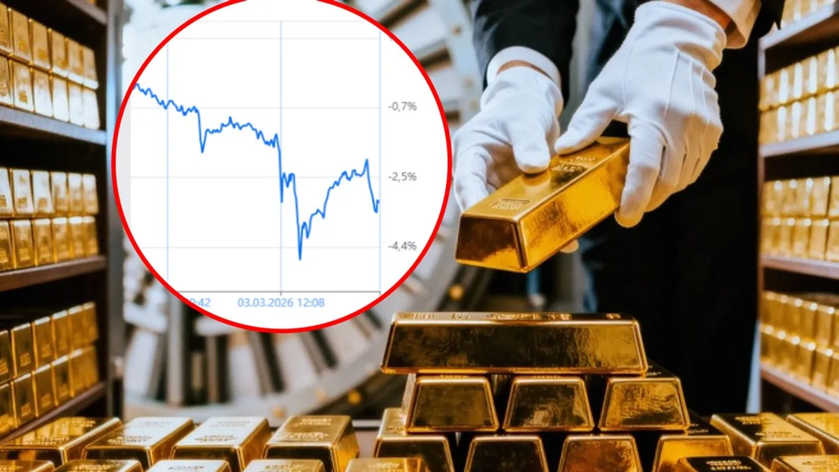 Cena złota zaskakuje. Kruszec nagle przestał działać jak "bezpieczna przystań"