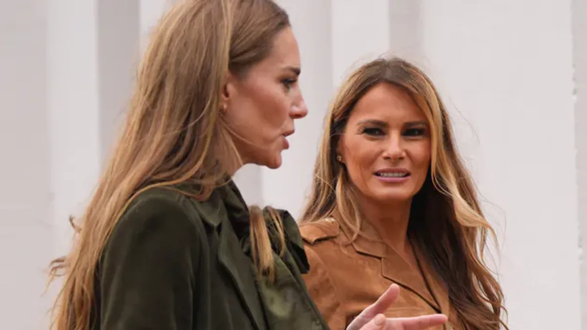 Stonowana Melania Trump. Tak wyglądała na spotkaniu z księżną Kate