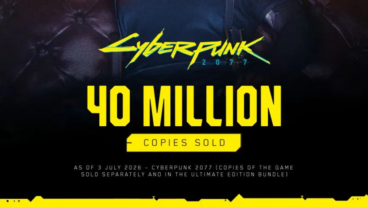 Cyberpunk 2077 sprzedał się w 40 mln kopii i trafił do TOP 19