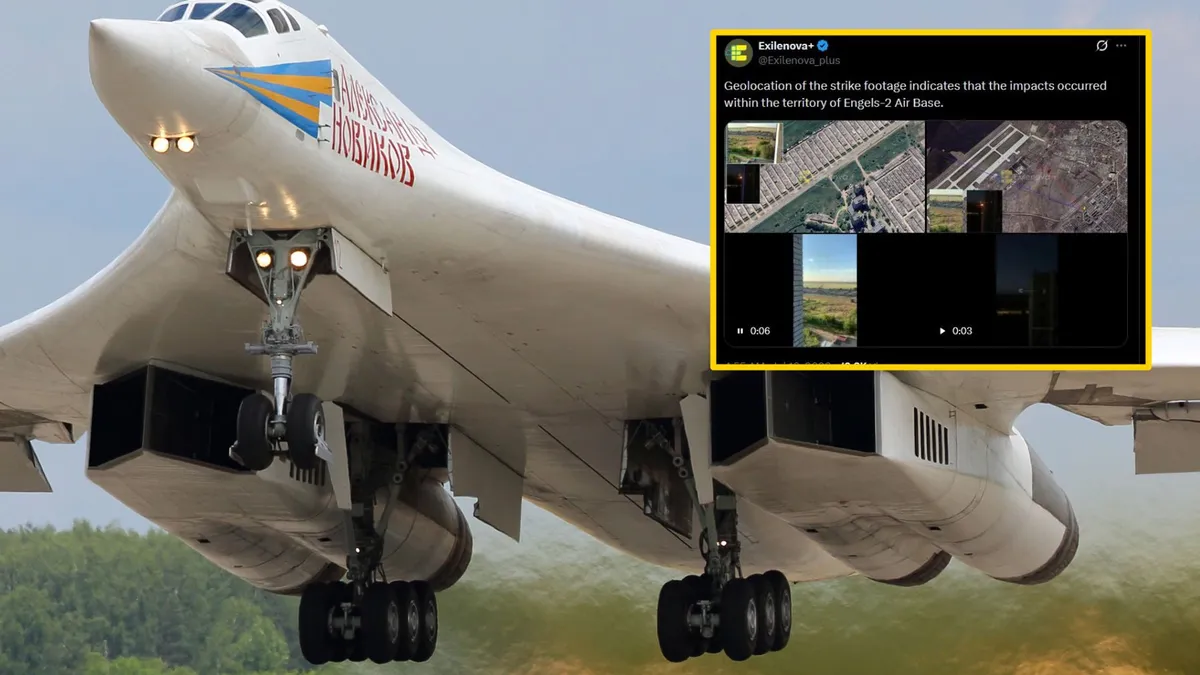 Atak Ukrainy na bazę Engels-2 w Rosji. Eksplozje, skala strat nieznana