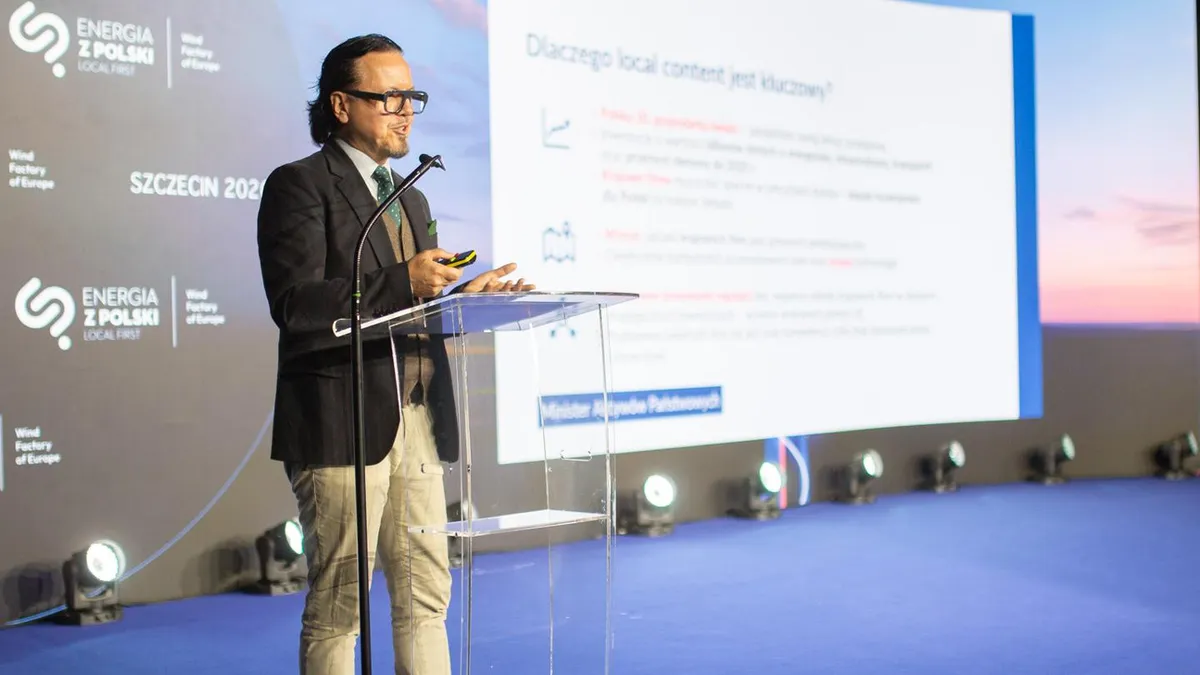 Minister Wojciech Balczun: local content to fundament naszej gospodarczej niezależności. II Forum Dostawców Polskiej Energetyki Wiatrowej