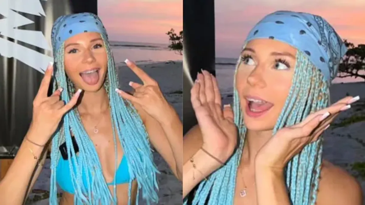 17-letnia córka Izabeli Macudzińskiej w niebieskim "total looku" nadaje z bezludnej wyspy (FOTO)